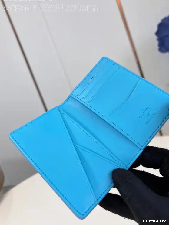 AAA Pruses Bags VUITTON Pocket Organizer-7.5*11.1*1 cm LOUIS 0615